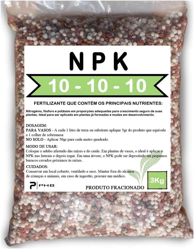 3 Kg - Adubo Fertilizante NPK 10.10.10
