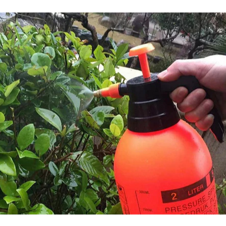 Pulverizador Manual borrifador 2 ou 3 litros Laranja Compressão previa jardim com Valvula Jardinagem e Limpeza