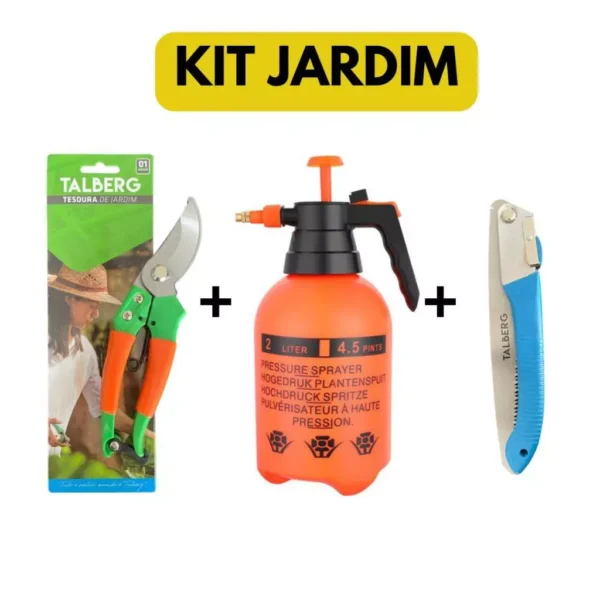 Jardinagem Ferramentas Kit Para Jardim Serrote Profissional Dobrável Tesoura De Podar Plantas Pulverizador Manual 2L Borrifador Compressão Prévia