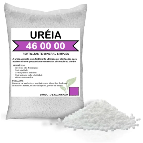 Fertilizante Adubo Uréia Agrícola 1/2/5 Kg Vasos, Plantas Flores e Gramados