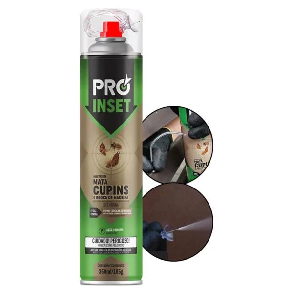 Mata Cupim Pro Inset Rapido Mata Tudo Sem Cheiro Forte 350ml