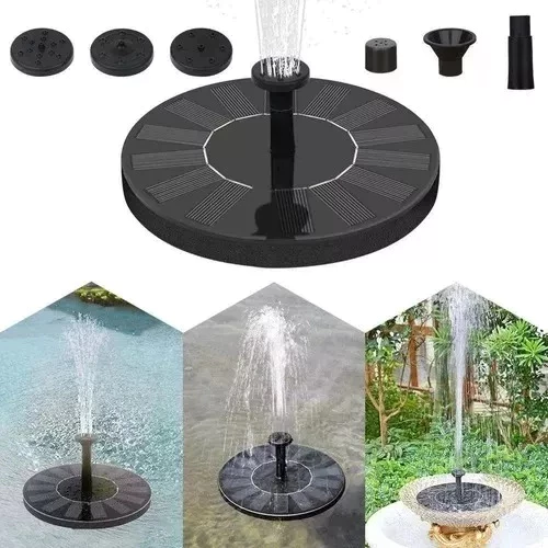 Chafariz Fonte Energia Solar P/ Pássaros Jardim Decoração