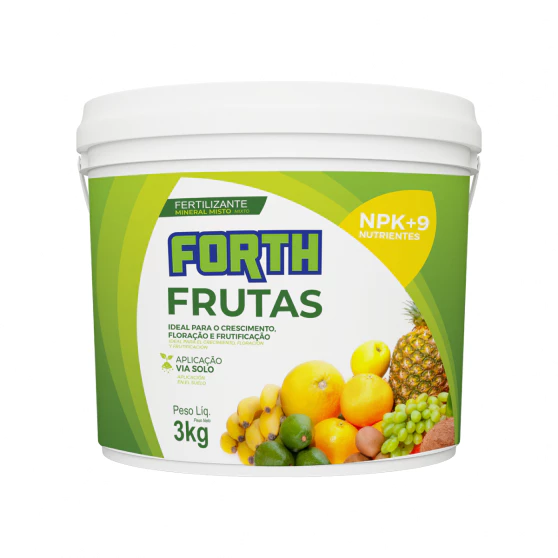 Adubo Fertilizante Forth Frutas 3Kg Árvore Frutífera Npk  - Frutificação crescimento e floração