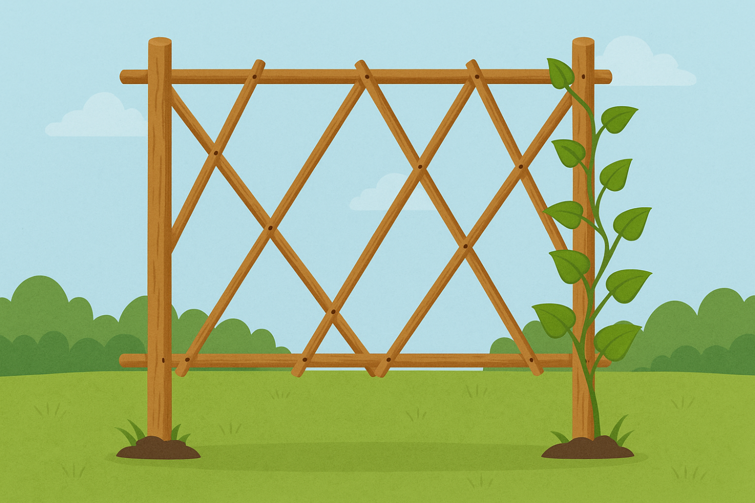 Como fazer uma treliça caseira para plantas trepadeiras