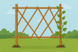 Como fazer uma treliça caseira para plantas trepadeiras