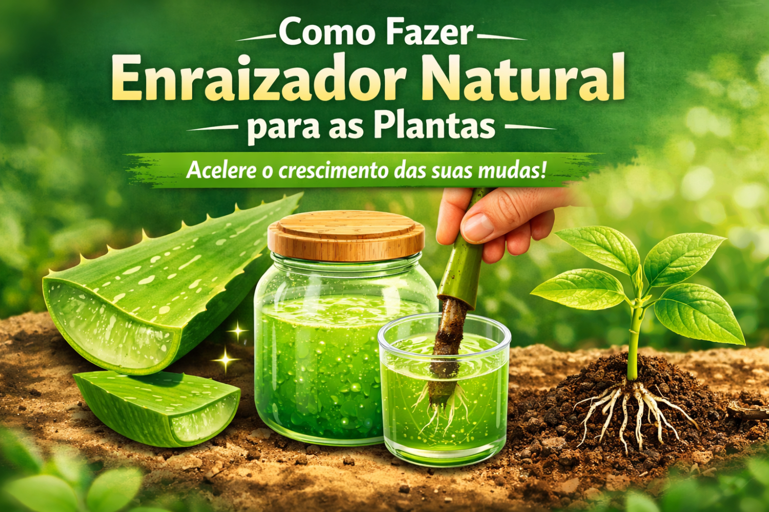 Como fazer enraizador natural