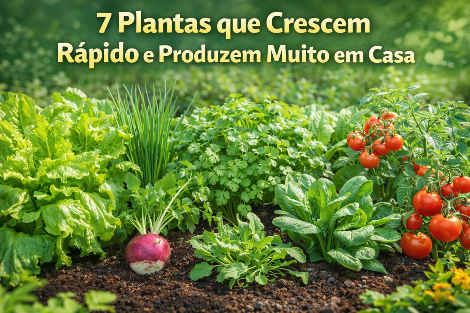 plantas que crescem rápido