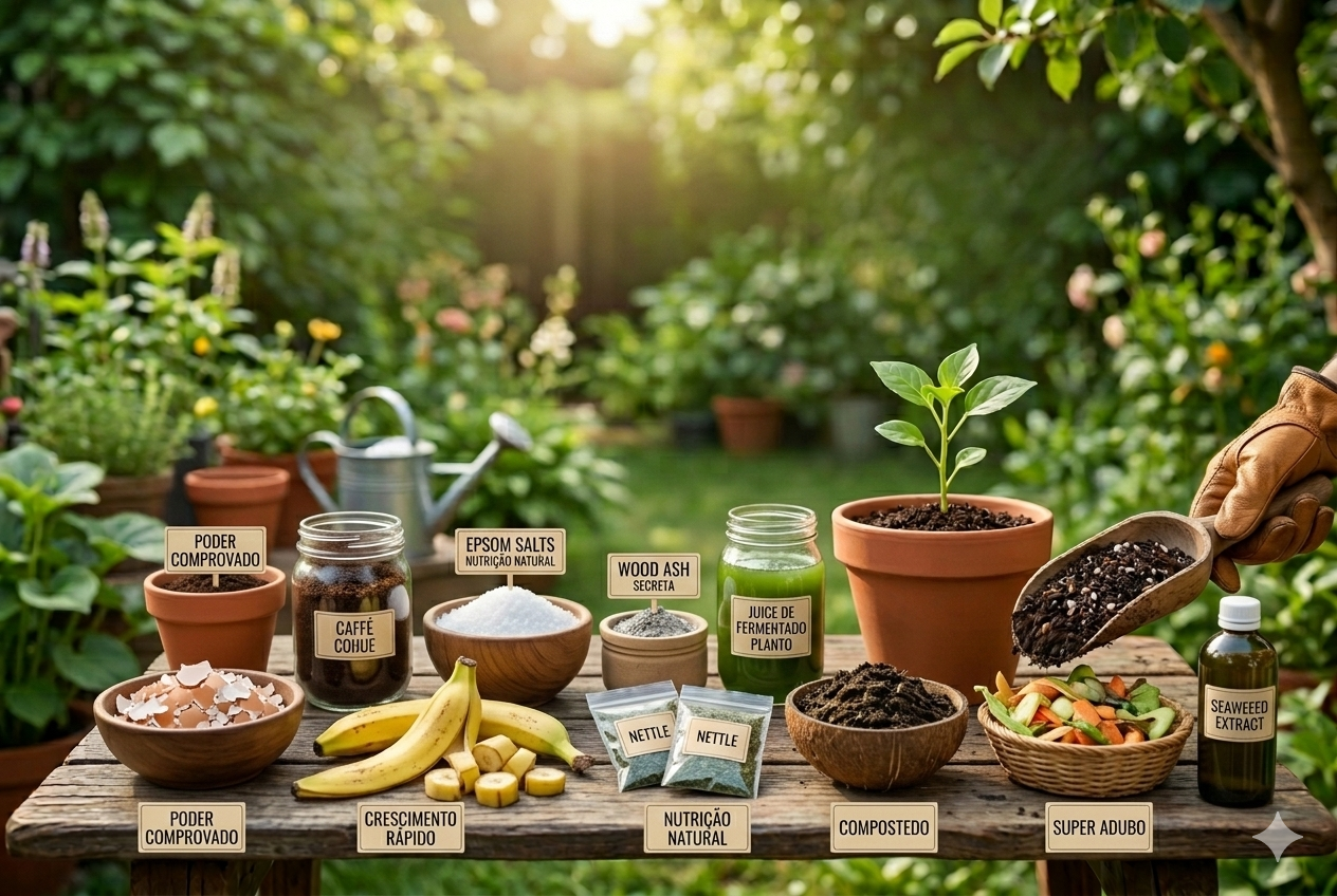 adubos caseiros para plantas