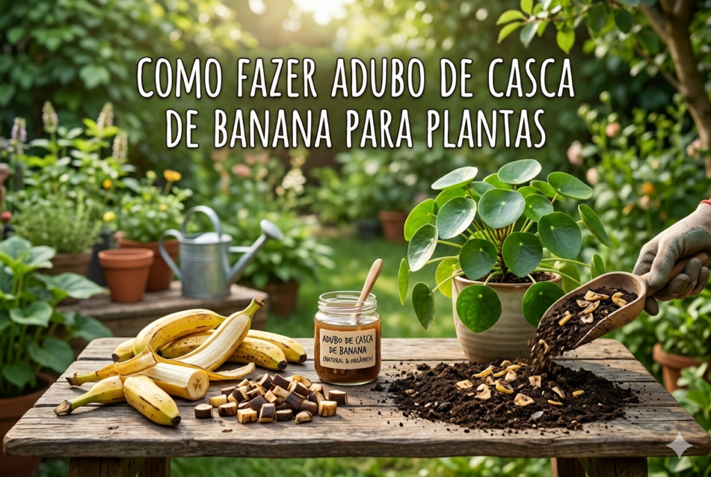 adubo de casca de banana para plantas