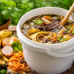 adubo líquido caseiro com restos de cozinha