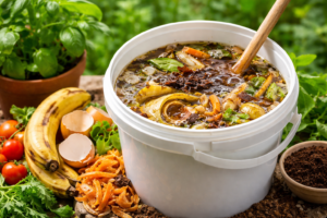 Como fazer adubo líquido caseiro poderoso com restos de cozinha