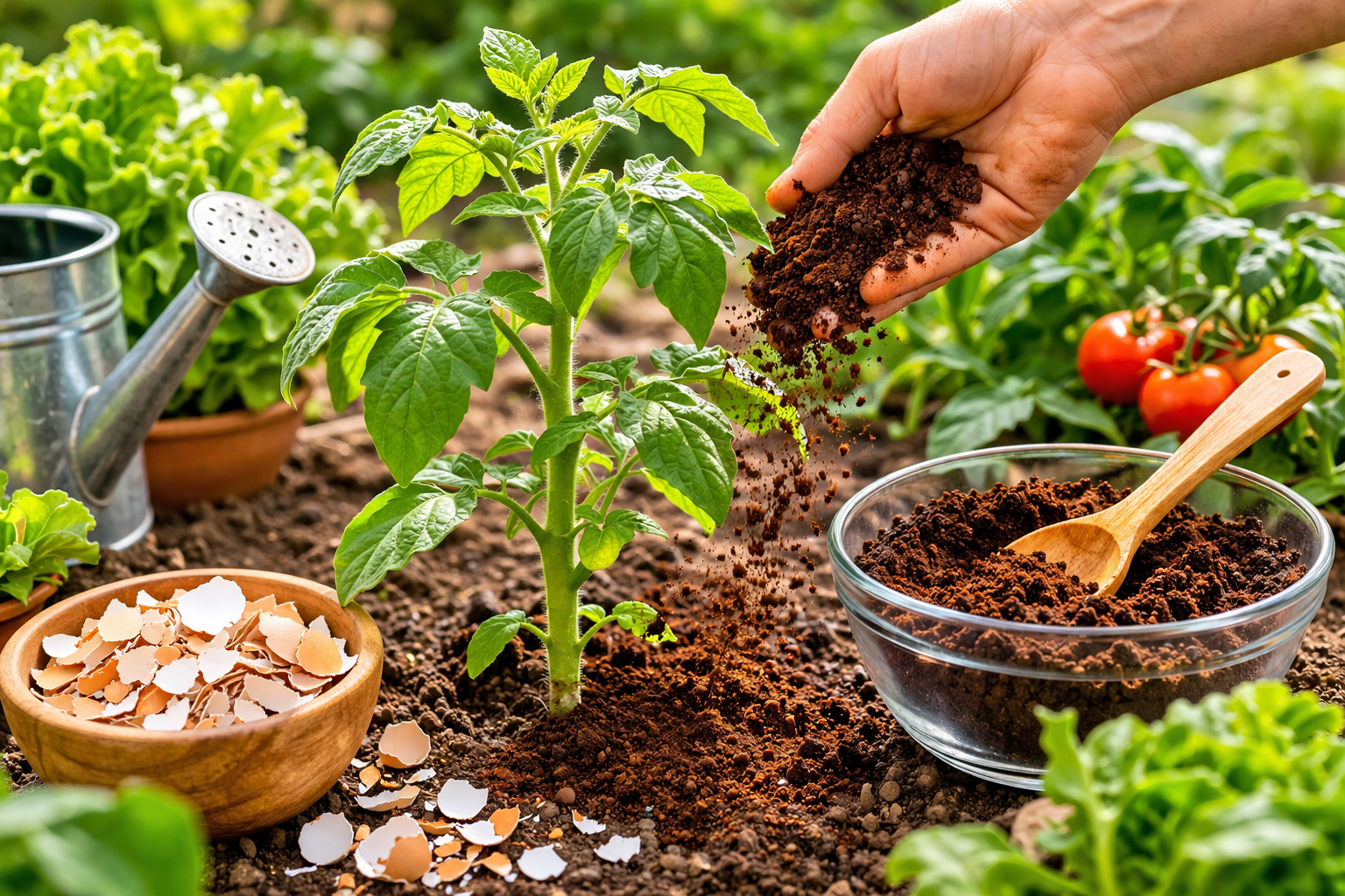borra de café para plantas como usar
