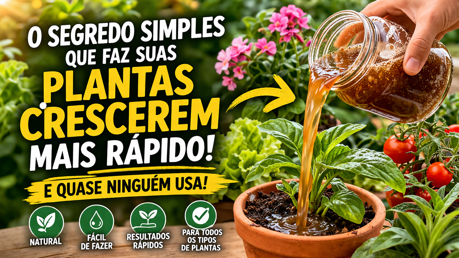 adubo líquido caseiro para plantas
