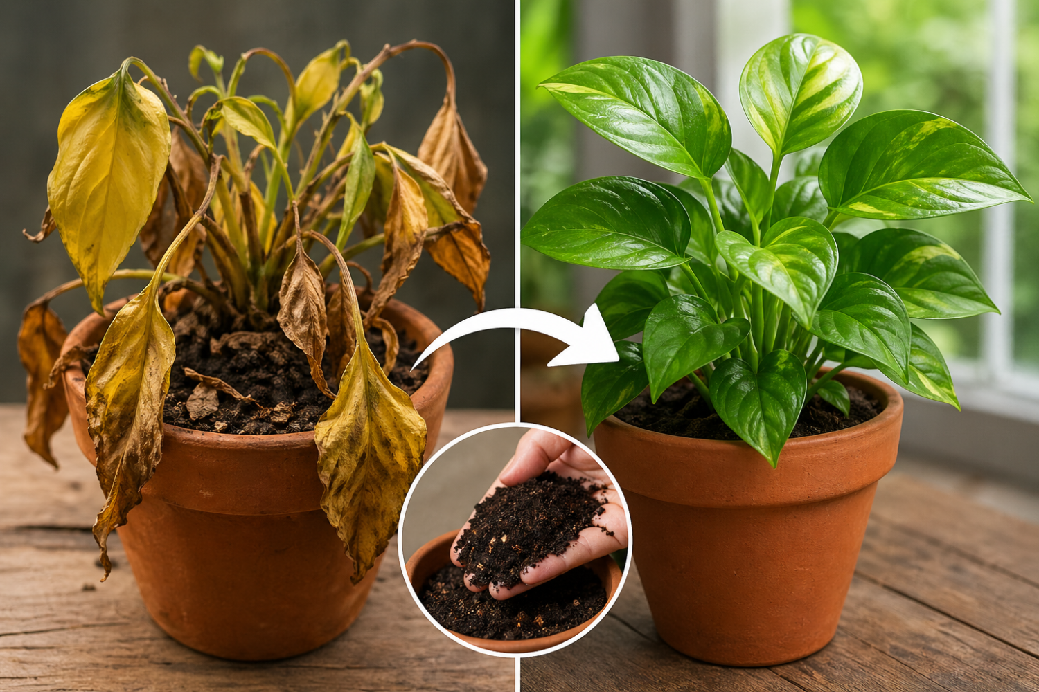 planta doente como salvar
